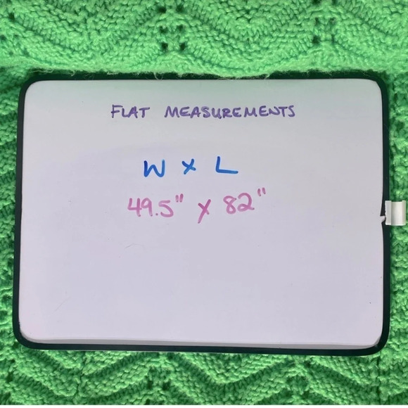 Vintage Handmade Crochet Green  Afghan Throw Blanket - Picture 10 of 10